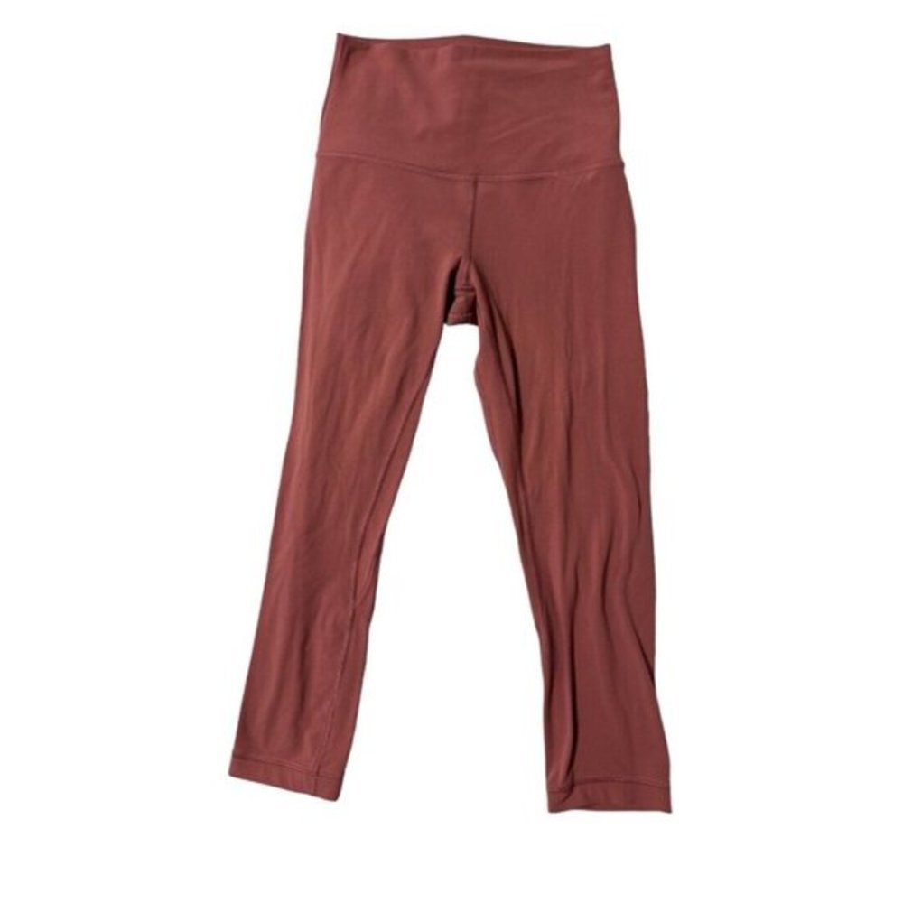 Lululemon Align High Rise Pant Maroon Pink Size 4 21” Semi Crop